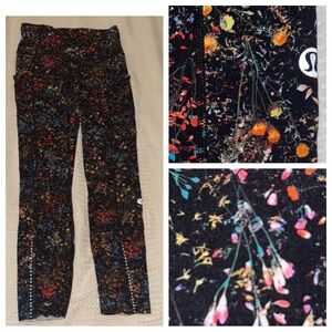 lululemon athletica size 2 fast free nulux Multicolor Patterned Leggings